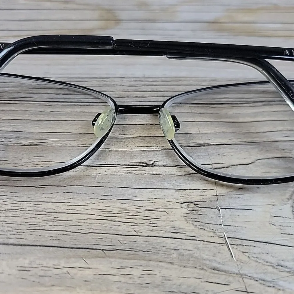 Anne Klein AK5053 001 Eyeglasses Black Metal‎ Square 54-15 135 Frames Only